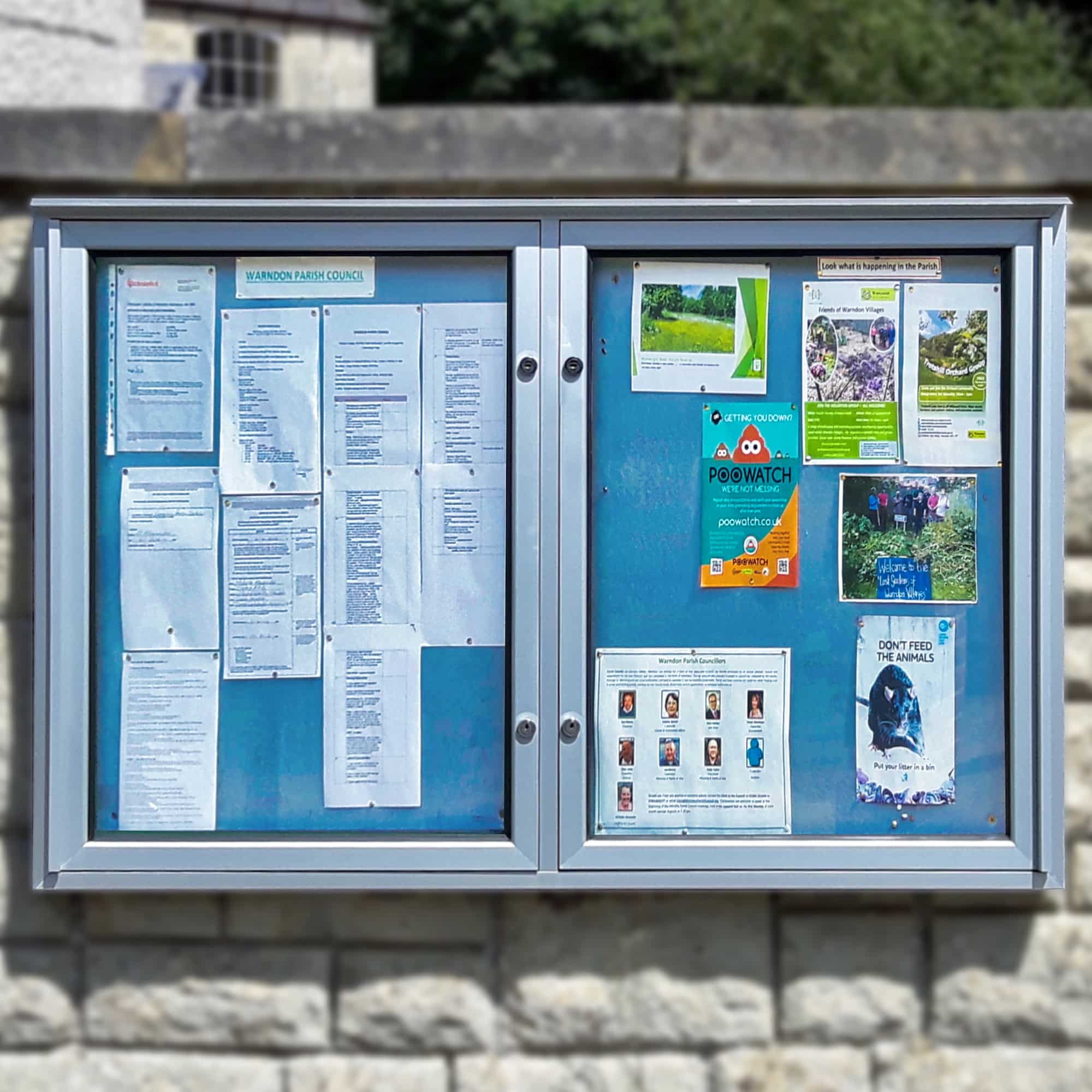 Varicase Double/Triple Door Wall Mounted Church Noticeboards - Church ...